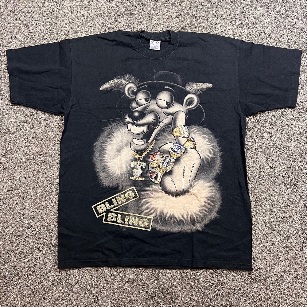 1990's Vintage Pink Panther Bling T Shirt